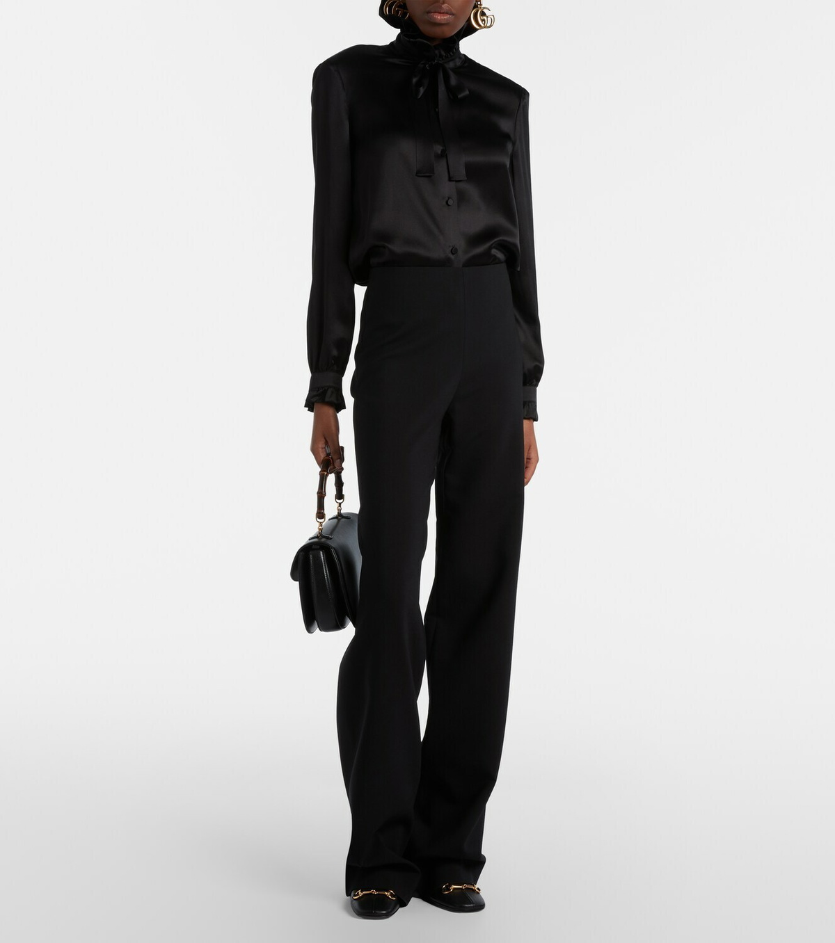 Gucci Signora Horsebit leather ankle boots