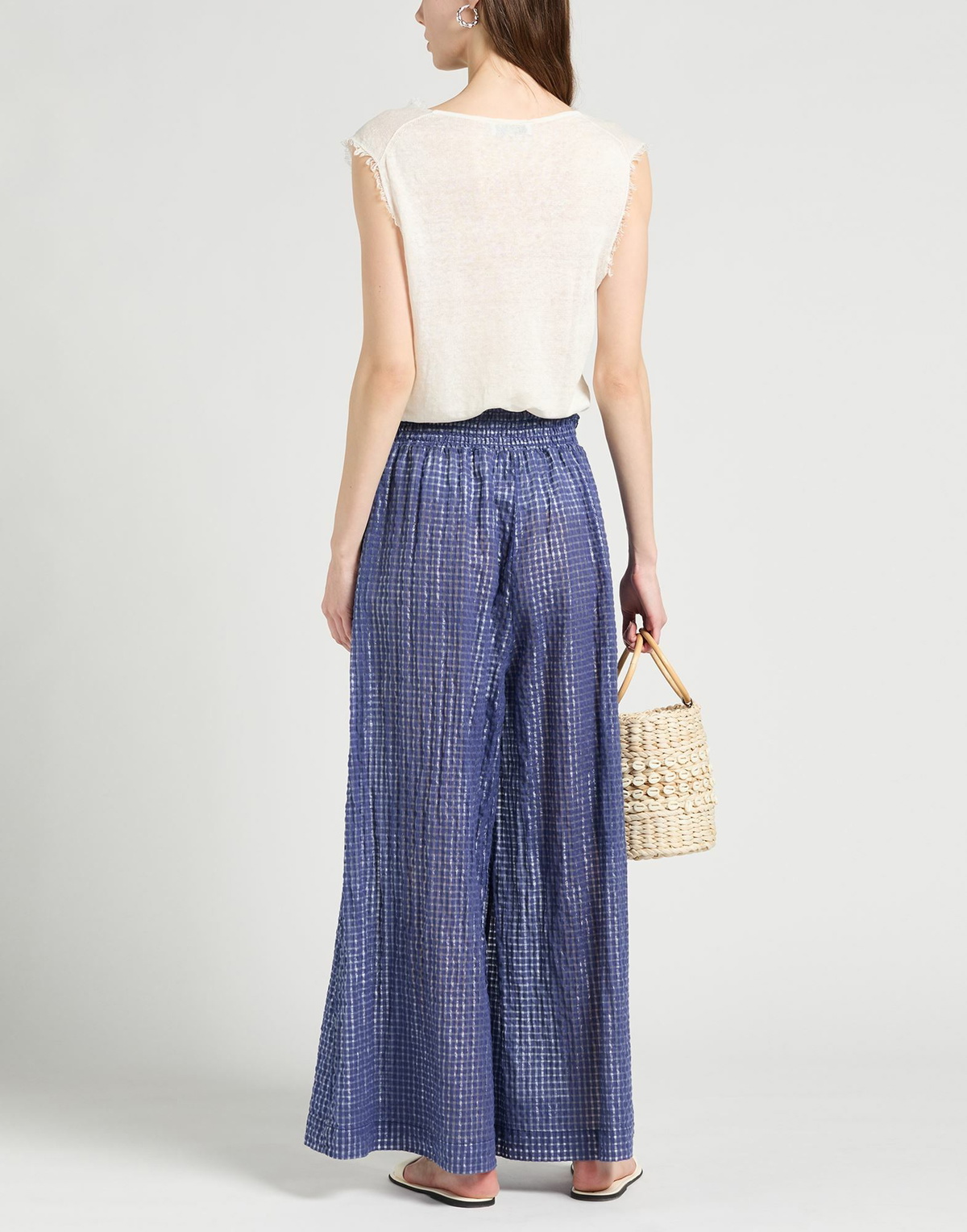 Alessia Santi Womens Pants Slate in Blue