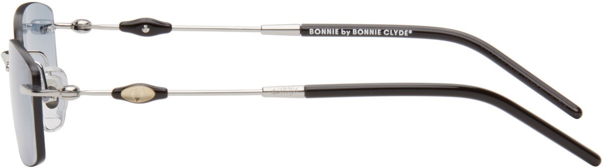 BONNIE CLYDE Silver Metal Lisp Sunglasses