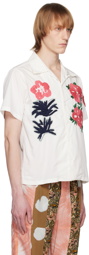 NOMA t.d. White Flower & Cactus Shirt