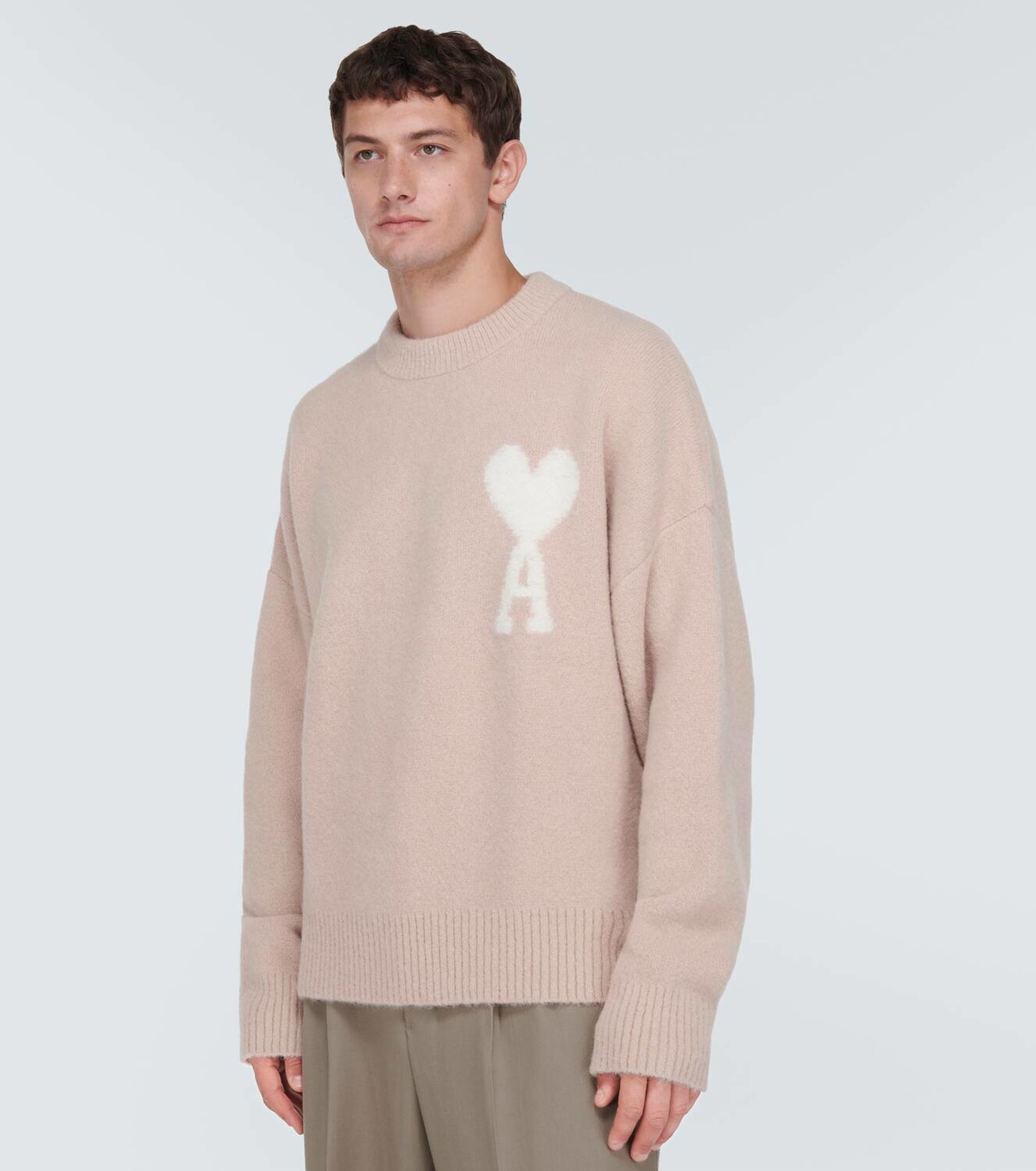 24AW【新品未使用】ami paris AMI DE COEUR アルパカ Ami Paris Ami De Coeur alpaca-blend sweater AMI