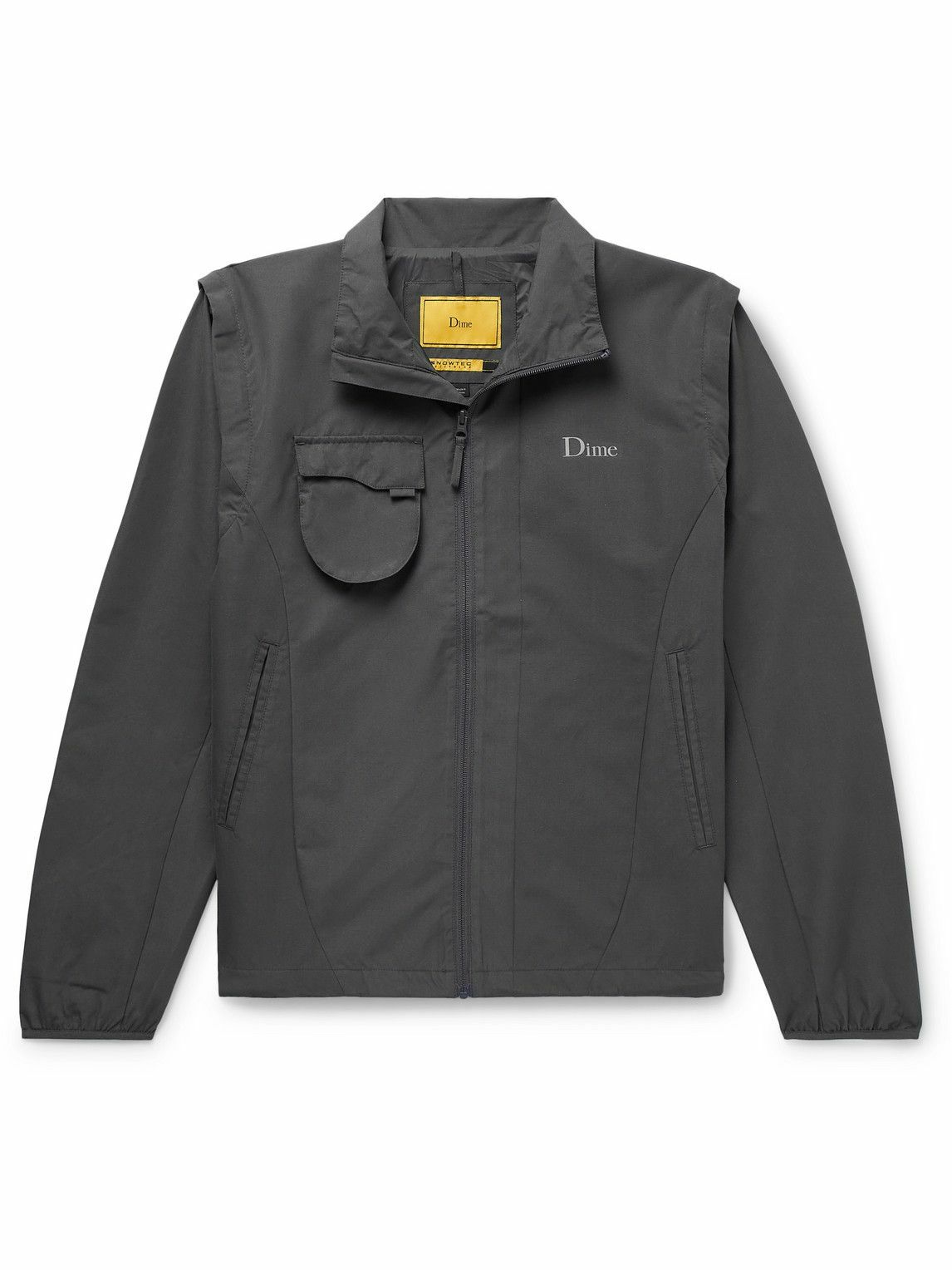 DIME Convertible LogoPrint Canvas Jacket Gray Dime