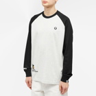 Men's AAPE Now Long Sleeve T-Shirt in Black