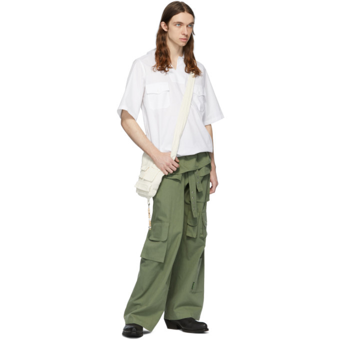 St-Henri Green Utility Wrap Cargo Pants
