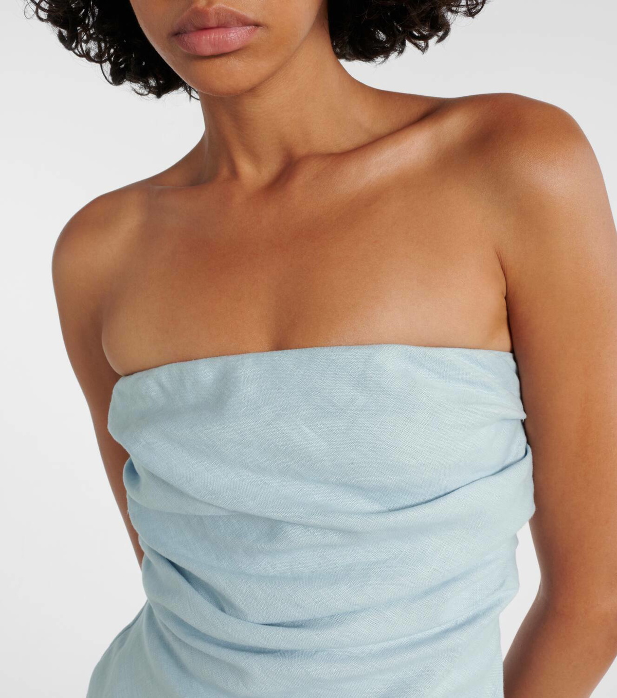 Faithfull Hedy strapless linen maxi dress Faithfull Faithfull Hedy strapless linen maxi dress Faithfull