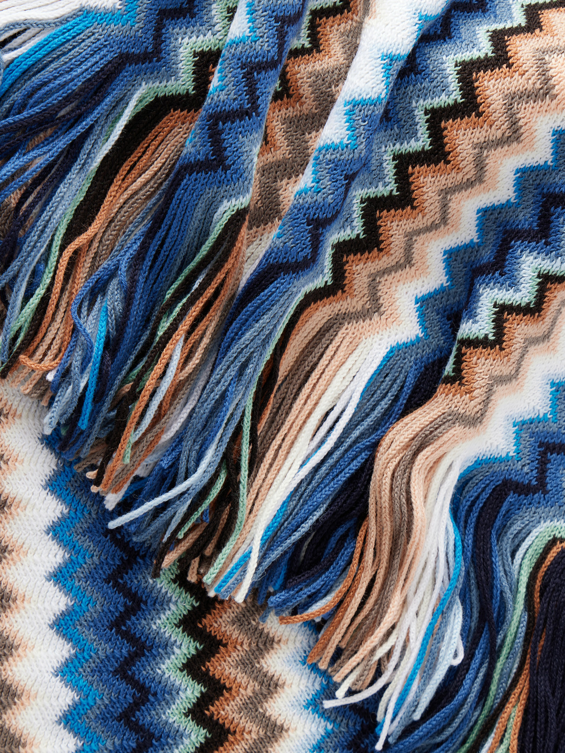 Missoni - Fringe-Trimmed Crochet-Knit Wool-Blend Scarf - Multi