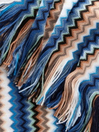Missoni - Fringe-Trimmed Crochet-Knit Wool-Blend Scarf - Multi