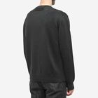 Alexander McQueen Men's Intarsia Logo Crew Knit in Black