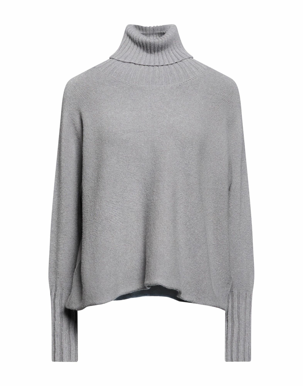 Manila Grace Womens Turtleneck in Grey