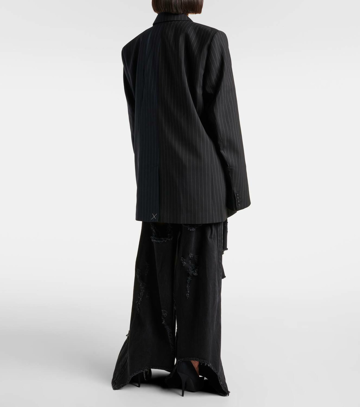Vetements Pinstripe wool blazer