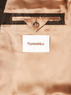 NANUSHKA - Malvin Double-Breasted Cotton-Blend Corduroy Suit Jacket - Brown