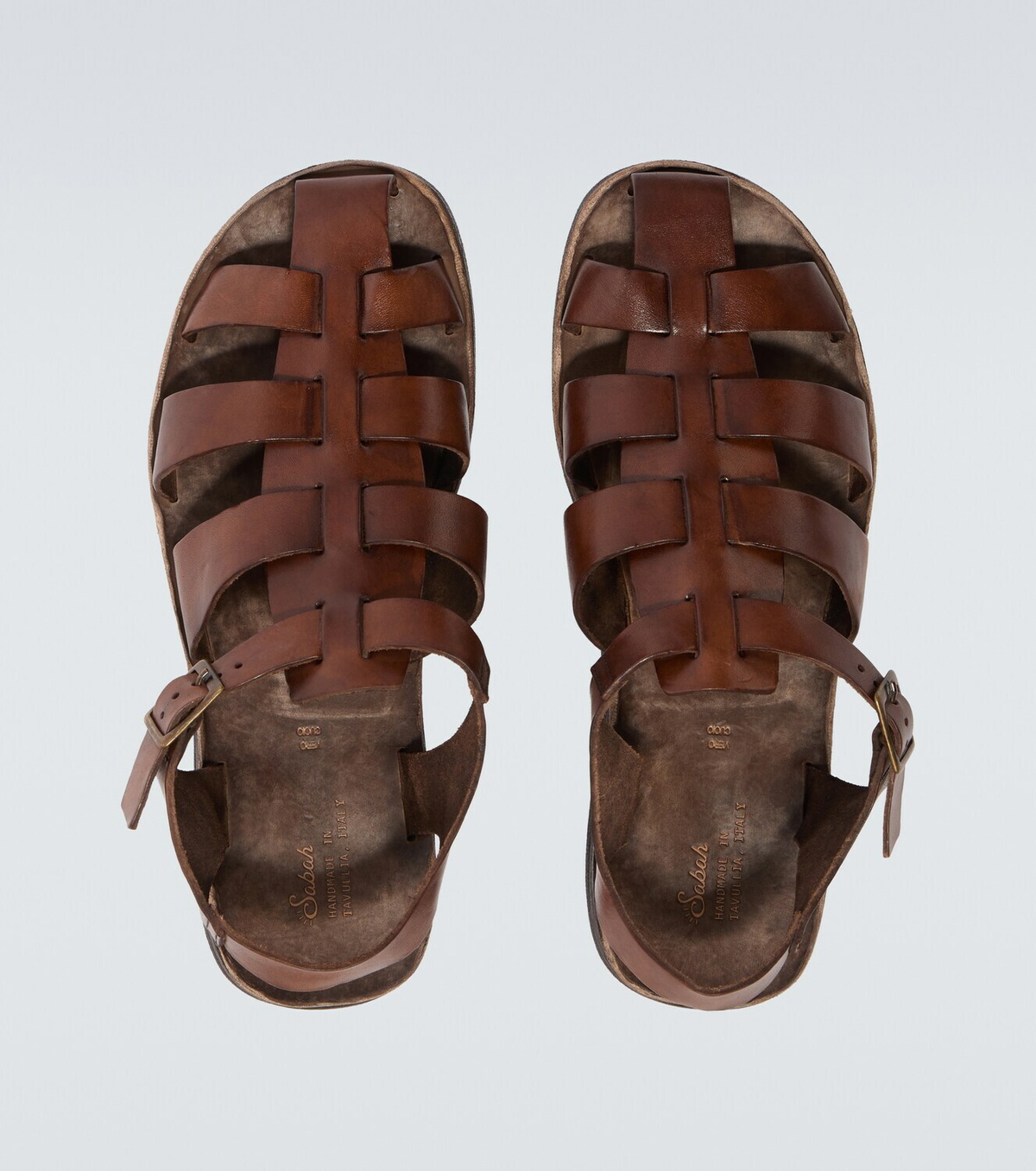 Sabah Porto leather fisherman sandals