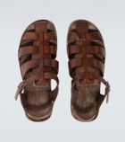 Sabah Porto leather fisherman sandals