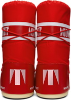 Moon Boot Red Icon Nylon Boots