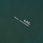 A.P.C. Men's A.P.C Item Logo T-Shirt in Green