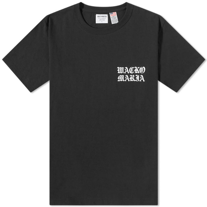 Photo: Wacko Maria Men's Type 1 USA Body Crew T-Shirt in Black