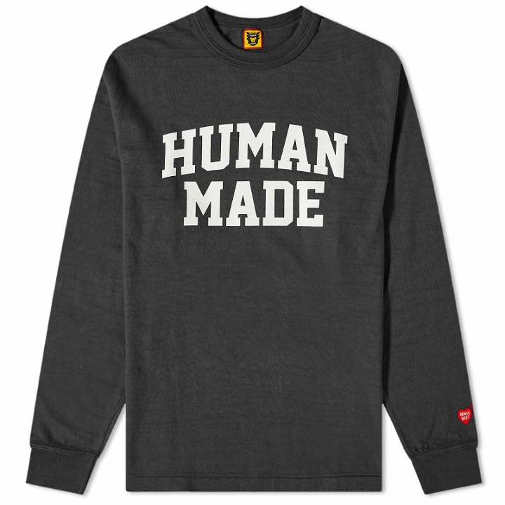 Photo: Human Made Men's Long Sleeve Logo T-Shirt in Black