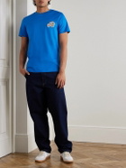 Moncler - Logo-Appliquéd Cotton-Jersey T-Shirt - Blue