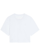 ON Train-t Crop Logo Jersey T-shirt White
