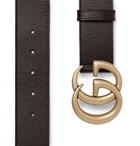 Gucci - 4cm Dark-Brown Full-Grain Leather Belt - Men - Dark brown