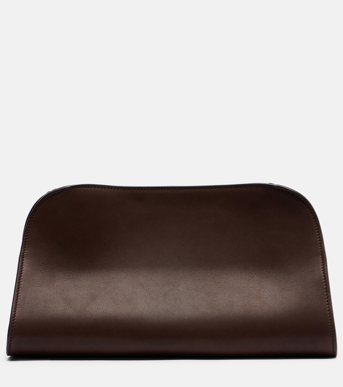 The Row Peggy Medium leather clutch