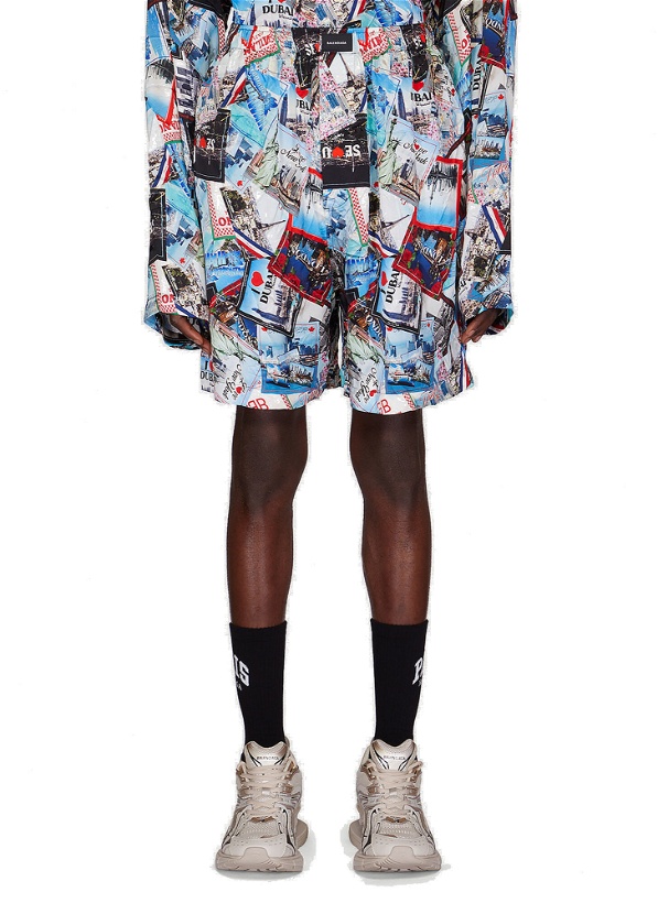 Photo: Pyjama Shorts in Multicolour