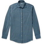 Massimo Alba - Slim-Fit Checked Cotton-Flannel Shirt - Blue