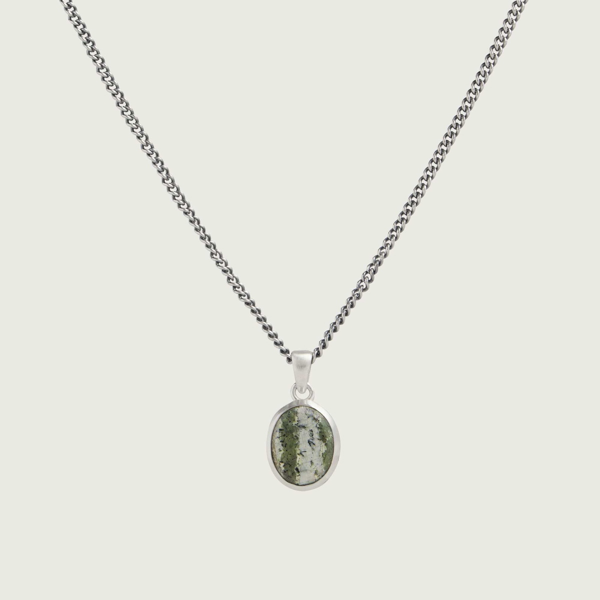 Serge DeNimes Men's Camouflage Necklace in Silver