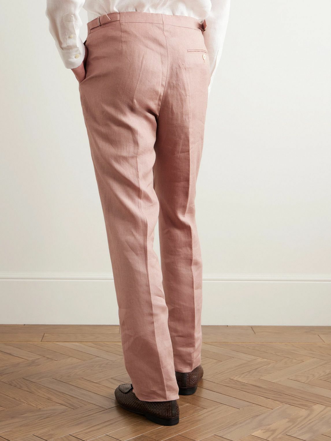 Favourbrook - Slim-Fit Linen Suit Trousers - Pink