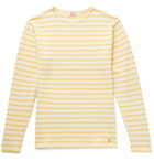 Armor Lux - Striped Cotton T-Shirt - Yellow