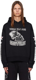 Versace Jeans Couture Black Printed Hoodie