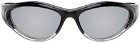 BONNIE CLYDE SSENSE Exclusive Black & Transparent Angel Sunglasses