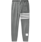 Thom Browne - Grey Slim-Fit Striped Wool Trousers - Gray