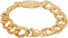 Situationist Gold Monetiforme Edition Curb Chain Bracelet