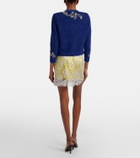 Jacques Wei Embellished lace miniskirt