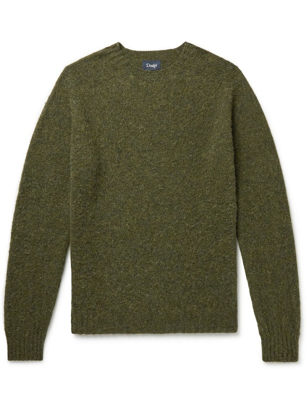 Photo: Drake's - Brushed-Wool Sweater - Green