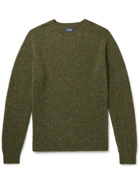 Drake's - Brushed-Wool Sweater - Green