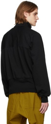 Rick Owens Black Zip Front Jogger Sweatshirt