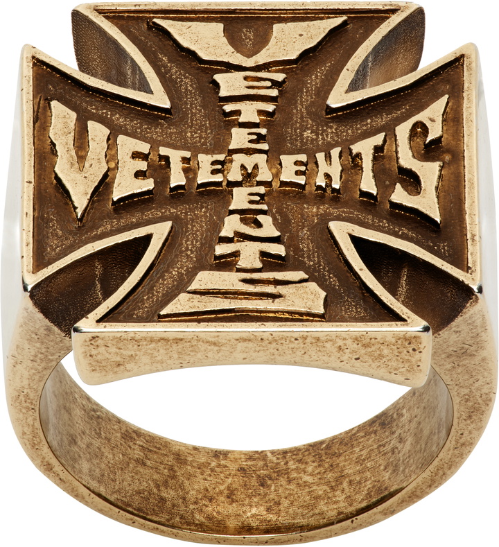 Photo: VETEMENTS Biker Cross Logo Ring