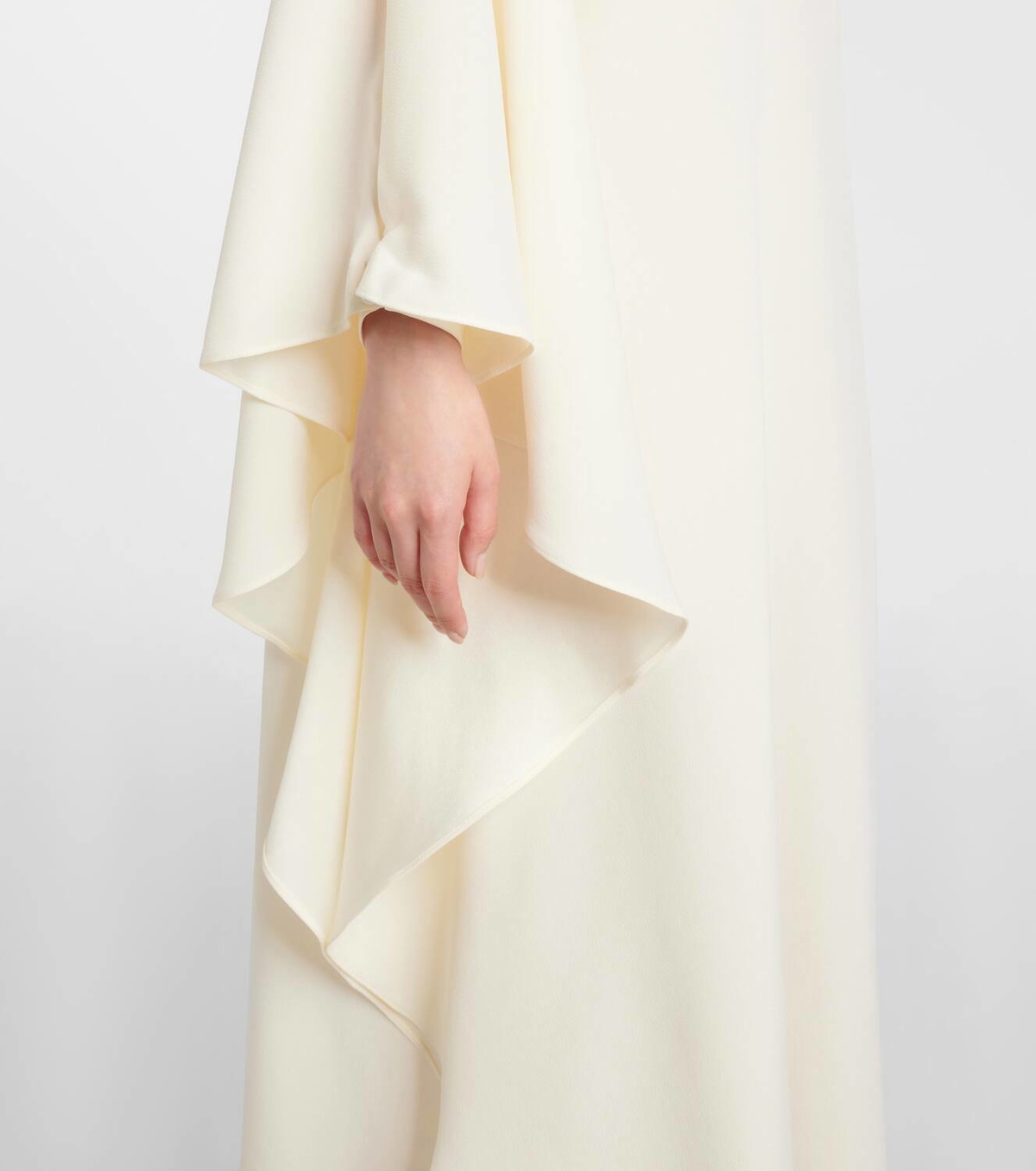 Taller Marmo Bolkan Garden feather-trimmed maxi dress