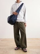 Master-Piece - Ark Leather-Trimmed Satin Shoulder Bag