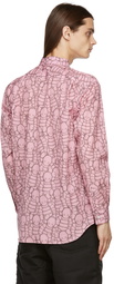 Comme des Garçons Shirt Pink KAWS Edition Print Pattern B Shirt