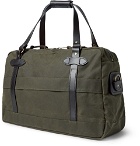 Filson - 48-Hour Leather-Trimmed Tin Cloth Duffle Bag - Green