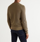 TOM FORD - Slim-Fit Cotton-Blend Piqué Sweater - Green