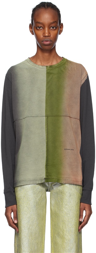 Photo: Eckhaus Latta Multicolor Lapped Long Sleeve T-Shirt