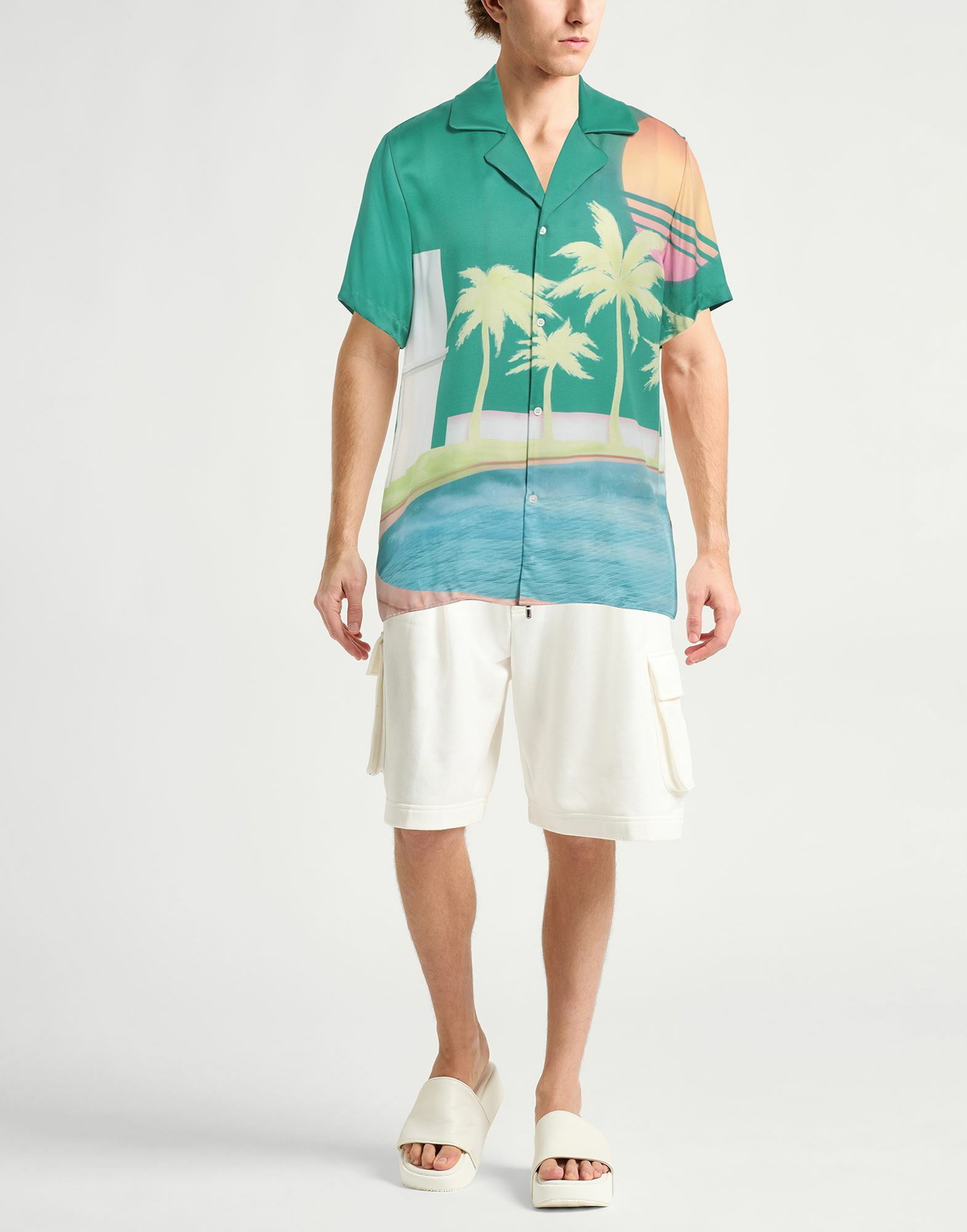 Balmain Mens Shirt in Green