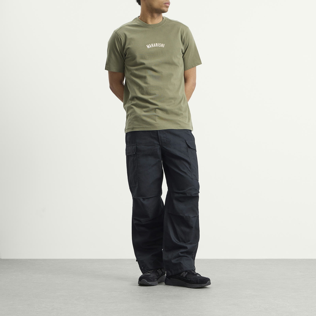 Maharishi Men's Organic Logo T-Shirt in Olive Og-107F