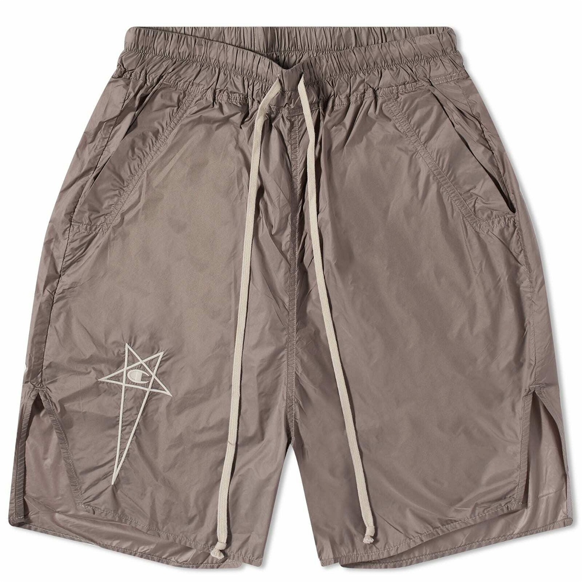 Rick Owens x Champion Beveled Pods Short in Dust Rick Owens
