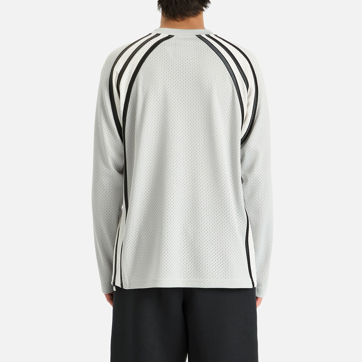 Adidas Men's Warm-Up Long-Sleeve Top in Grey Two adidas