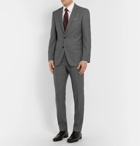 Hugo Boss - Grey Slim-Fit Mélange Super 130s Virgin Wool Suit - Men - Gray